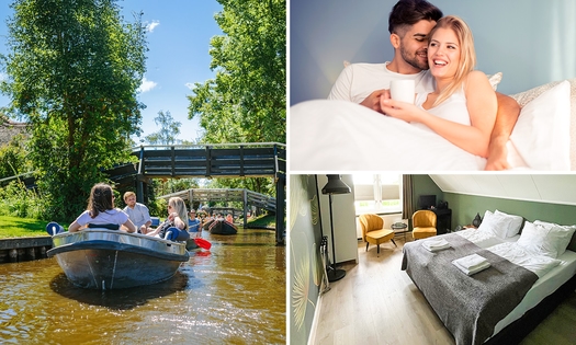 1 ou 2 nuits pour 2 + petit-déjeuner + vue sur l'eau à Giethoorn
