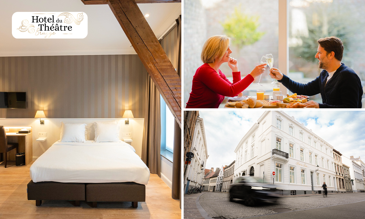 Nuit pour 2 + petit-déjeuner au cœur de Bruges