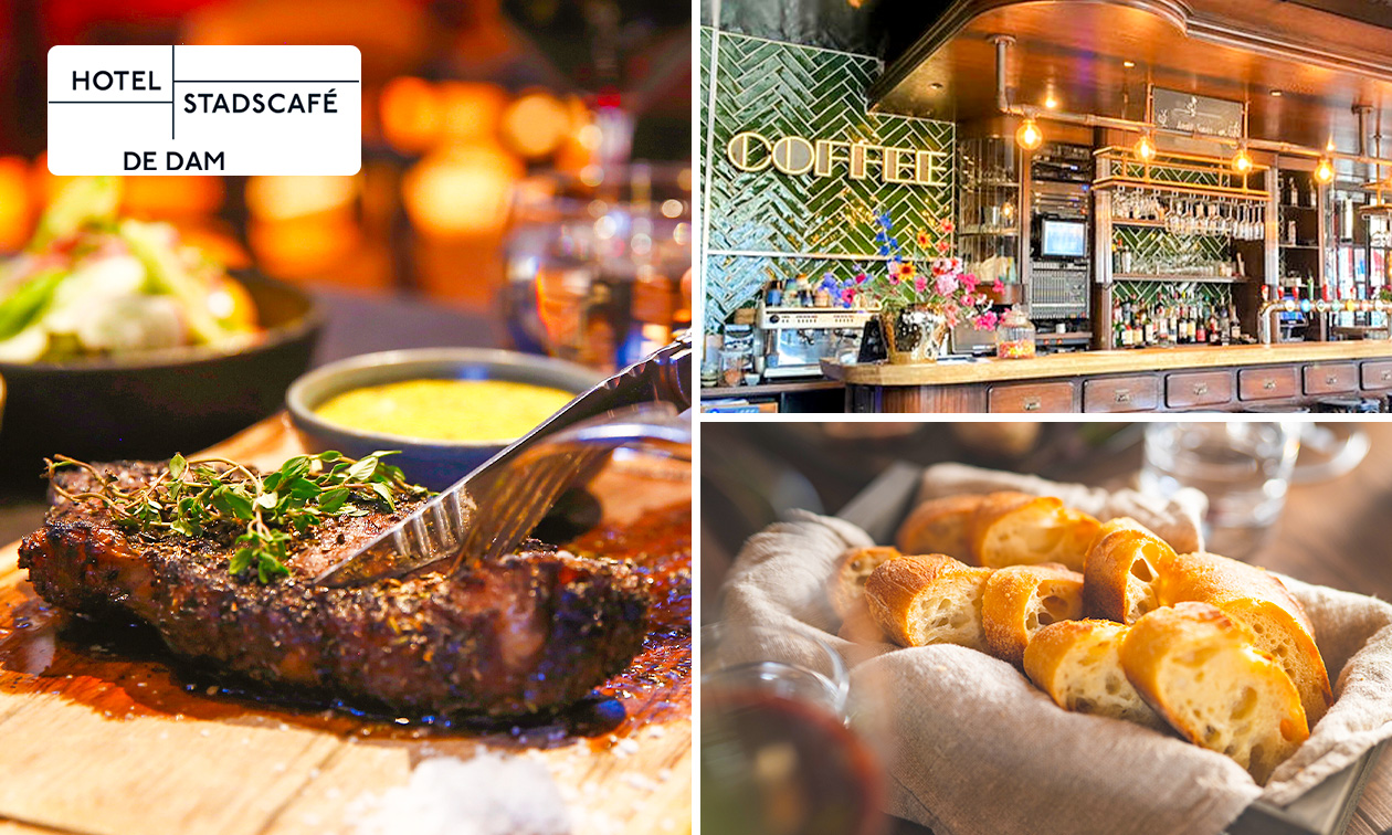 3-gangendiner in hartje Monnickendam