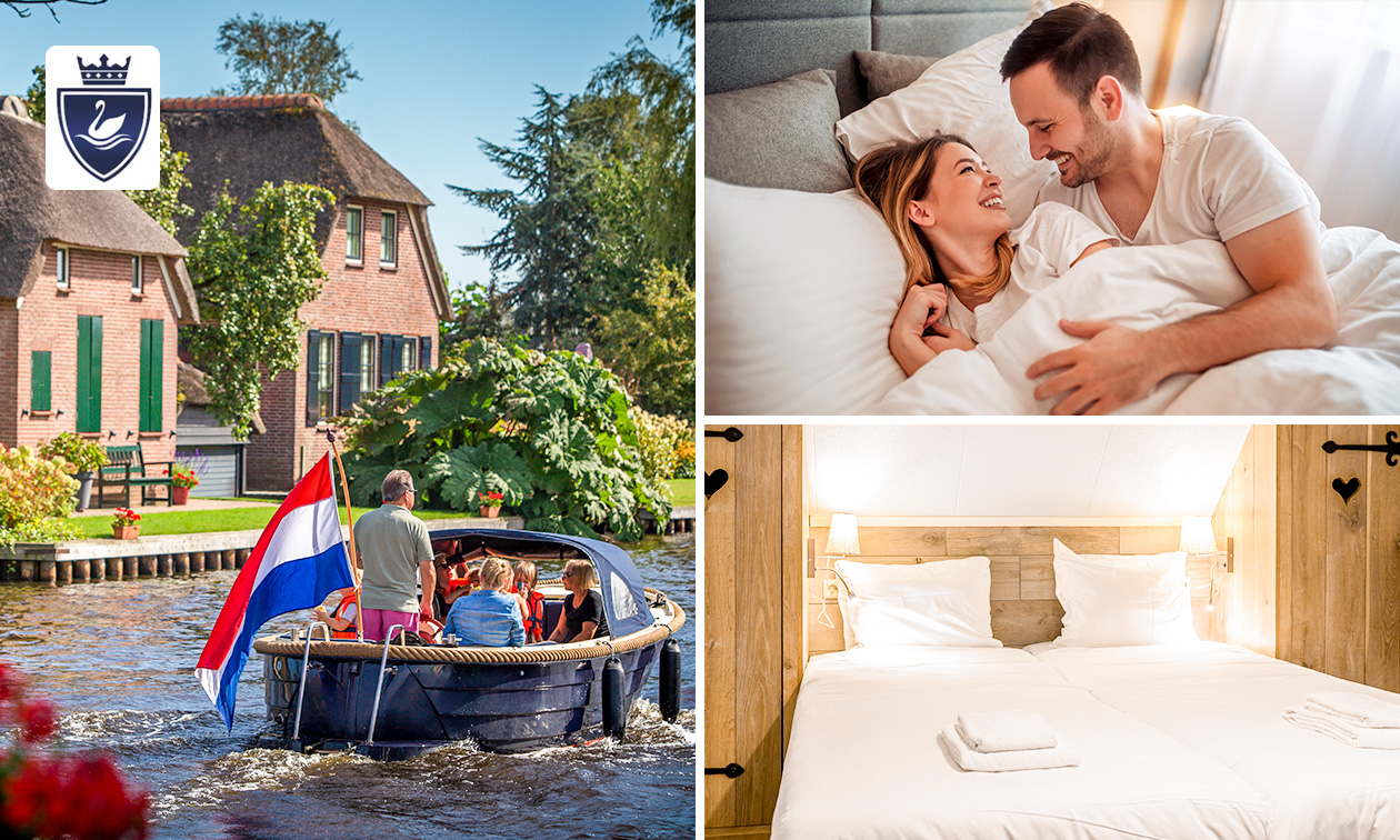 Nuit pour 2 personnes + check-out tardif à Giethoorn