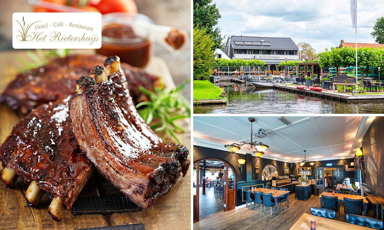 4-gangen keuzediner bij Hotel Café Restaurant Het Rietershuijs