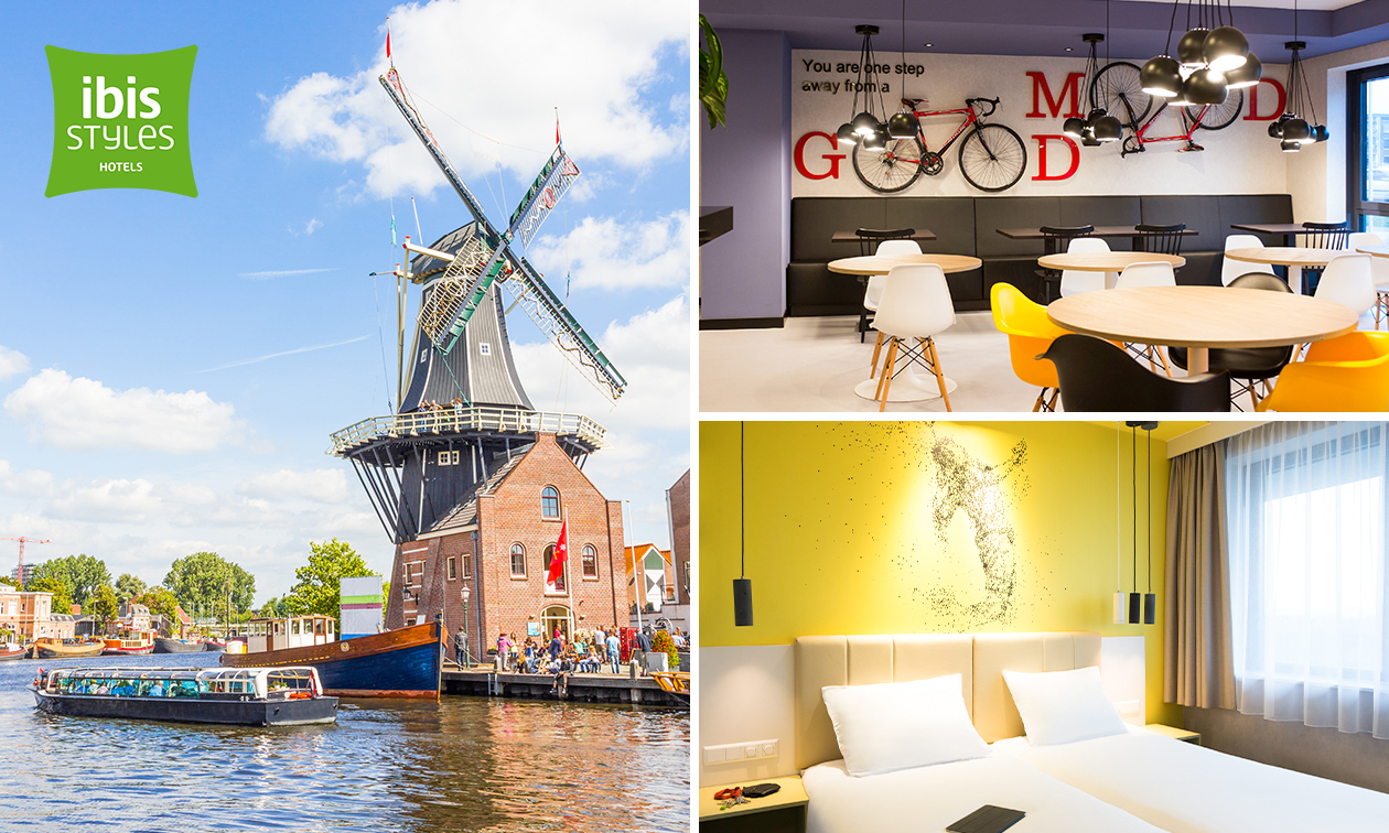 Overnachting voor 2 + ontbijt in Haarlem