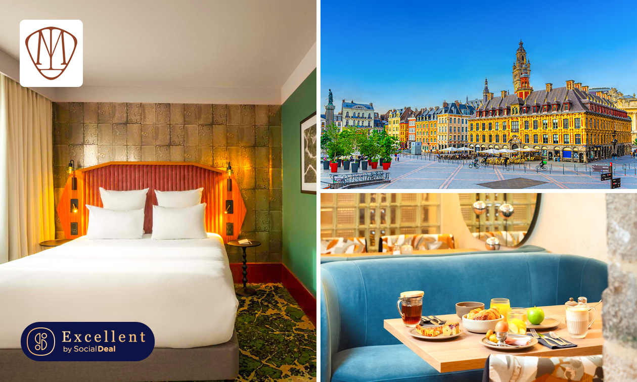Nuit pour 2 en chambre supérieure + petit-déjeuner en plein centre de Lille