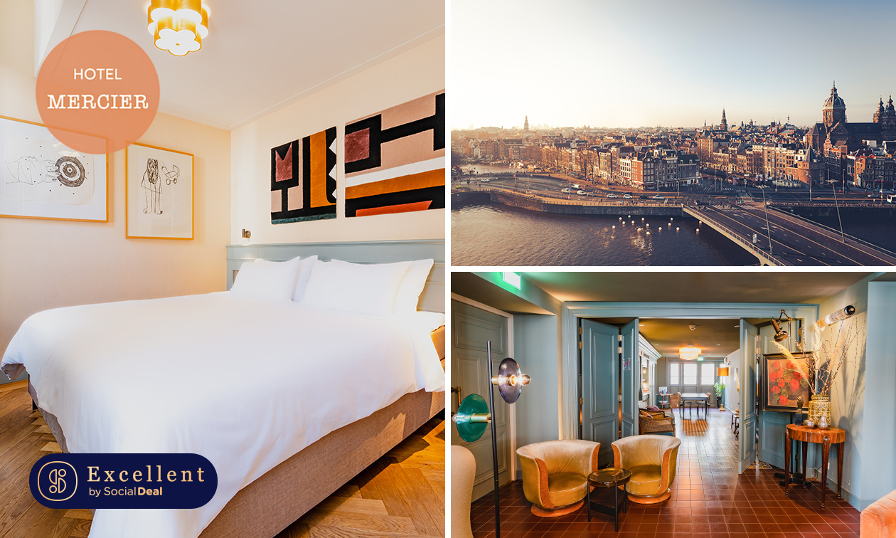 Luxe overnachting voor 2 + ontbijt in de Jordaan