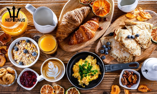 Buffet petit-déjeuner luxueux au Neptune Nieuwpoort