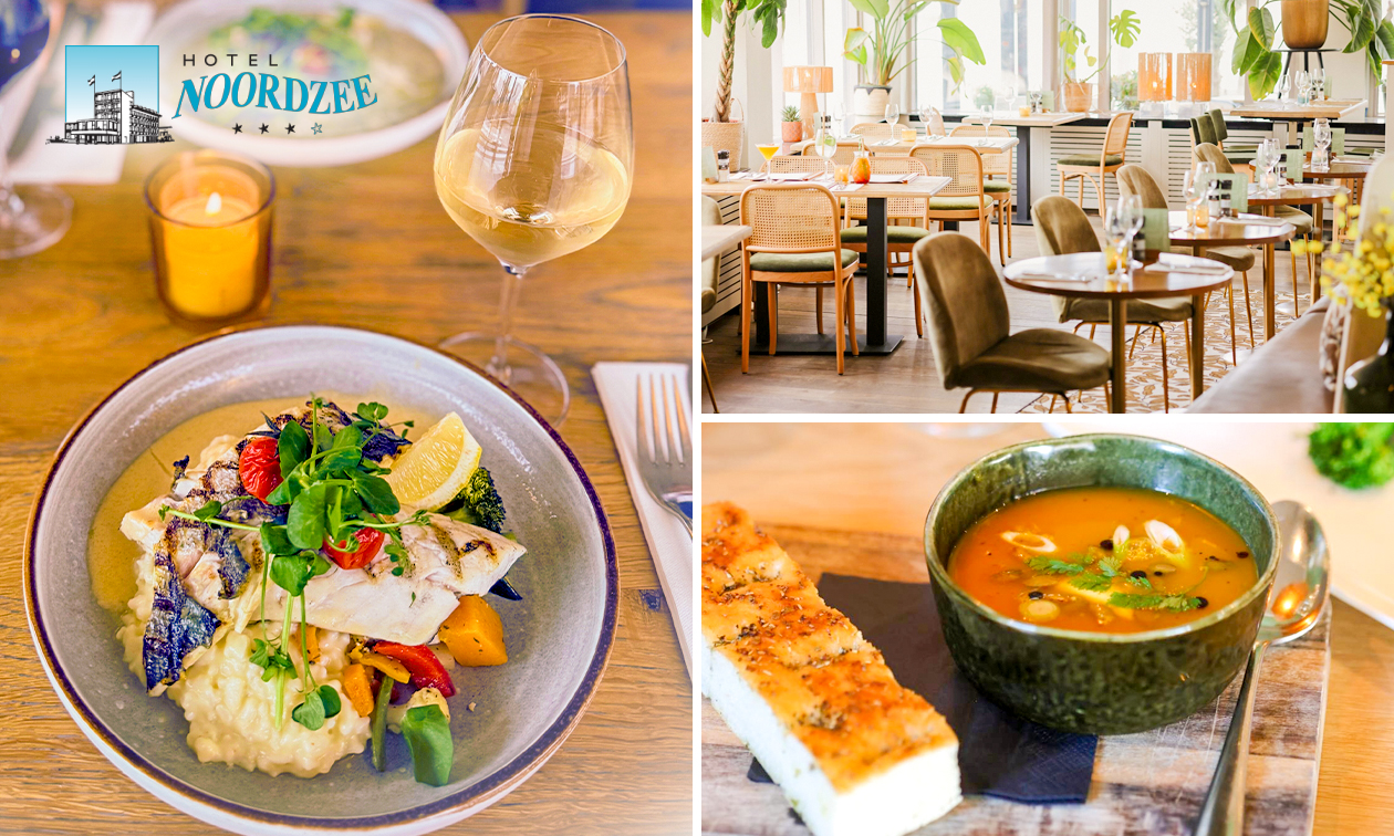 3-gangen keuzediner bij Hotel Noordzee Katwijk
