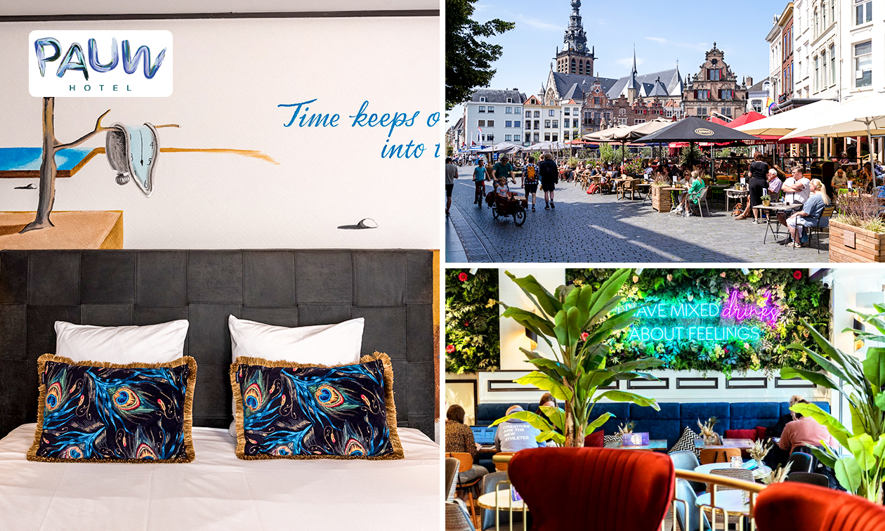 1 of 2 overnachting(en) voor 2 personen + ontbijt + late check-out bij Hotel Pauw in Nijmegen