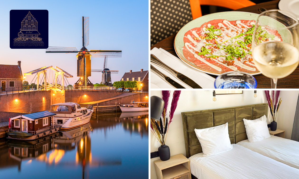 Nuit pour 2 + petit-déjeuner + évtl. dîner en 3 services à la carte à Heusden