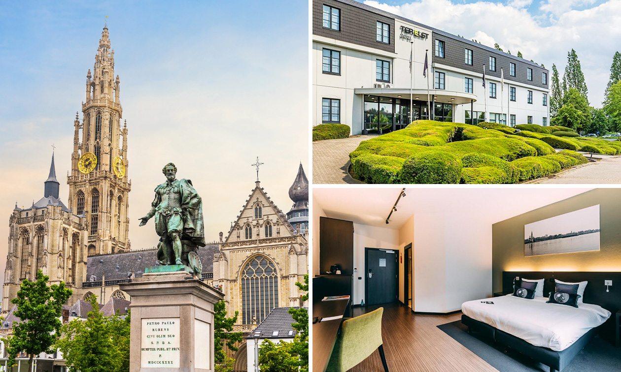 Nuit pour 2 + petit-déjeuner + verre de bienvenue + check-out tardif près d'Anvers