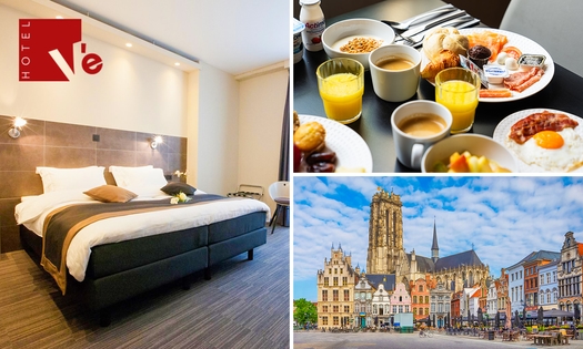 Nuit pour 2 + petit-déjeuner + check-out tardif à l'Hotel Vé à Malines