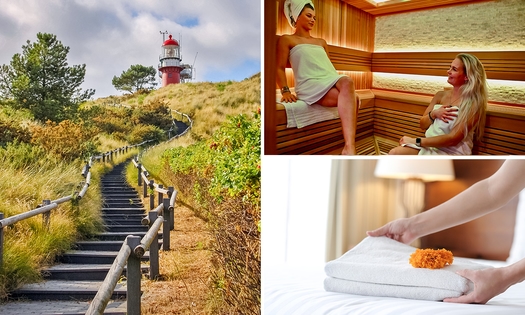 Nuit (de Pâques) pour 2 + wellness + petit-déjeuner + check-out tardif dans la région des Wadden