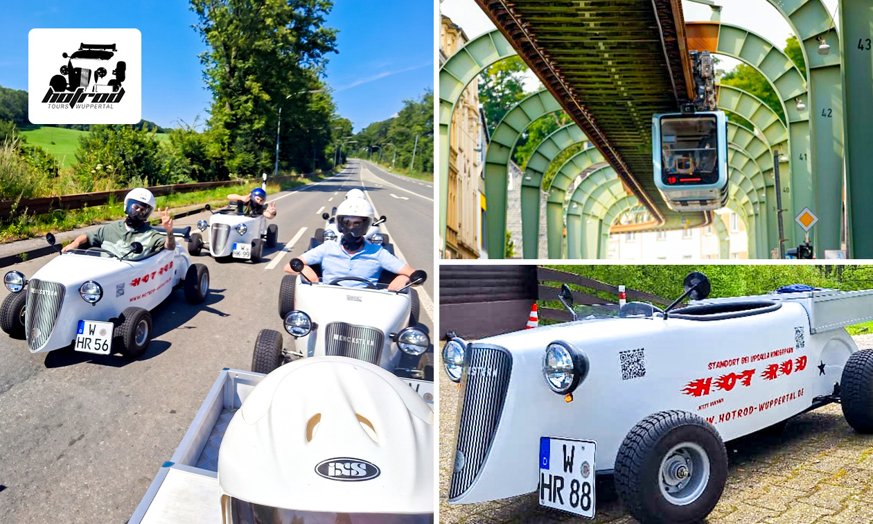 Hotrod-Tour nach Wahl durch Wuppertal (60, 90 oder 120 Minuten)