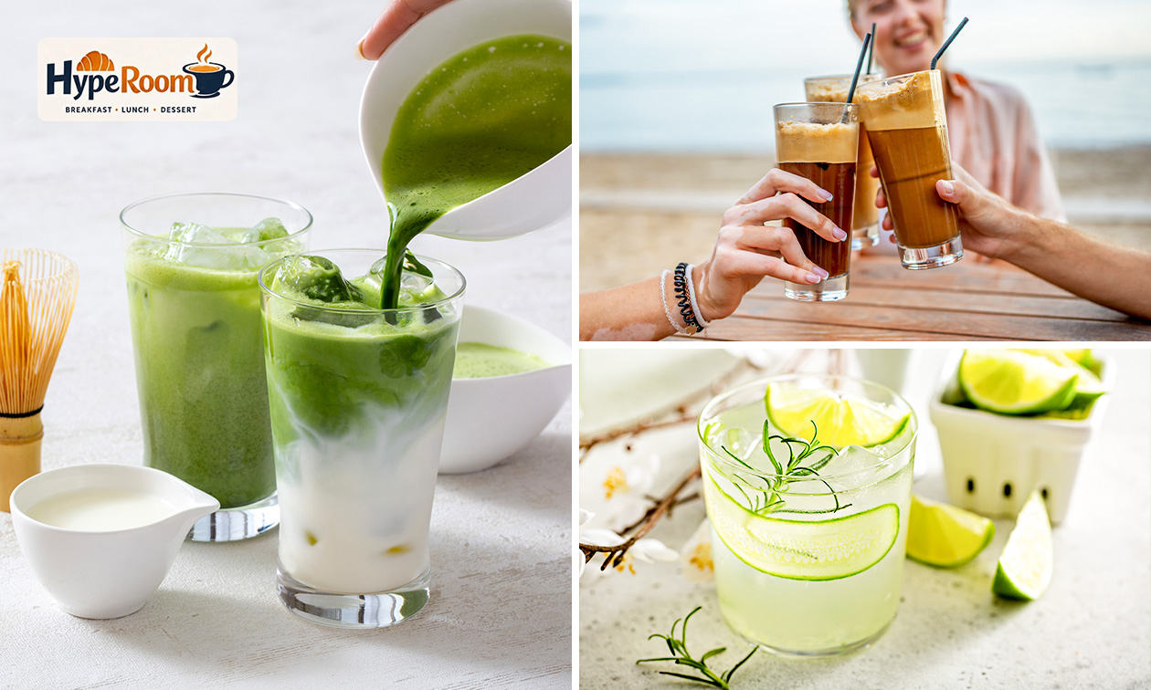 2 mocktails of ijskoffies in Scheveningen