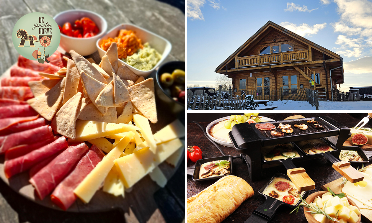 Raclette, grill rotatif ou gourmet + dessert + évtl. planche de tapas