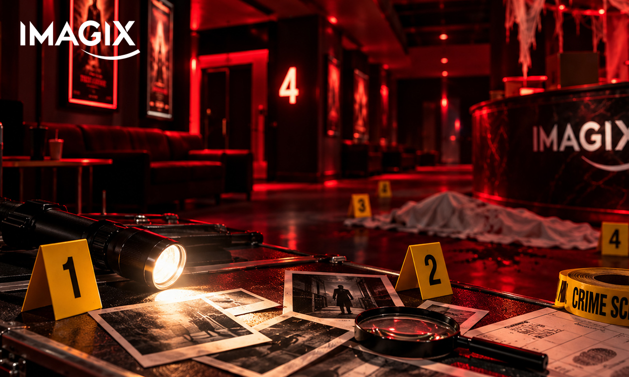 Entrée pour une Murder Party à l'Imagix de Mons ou de Tournai