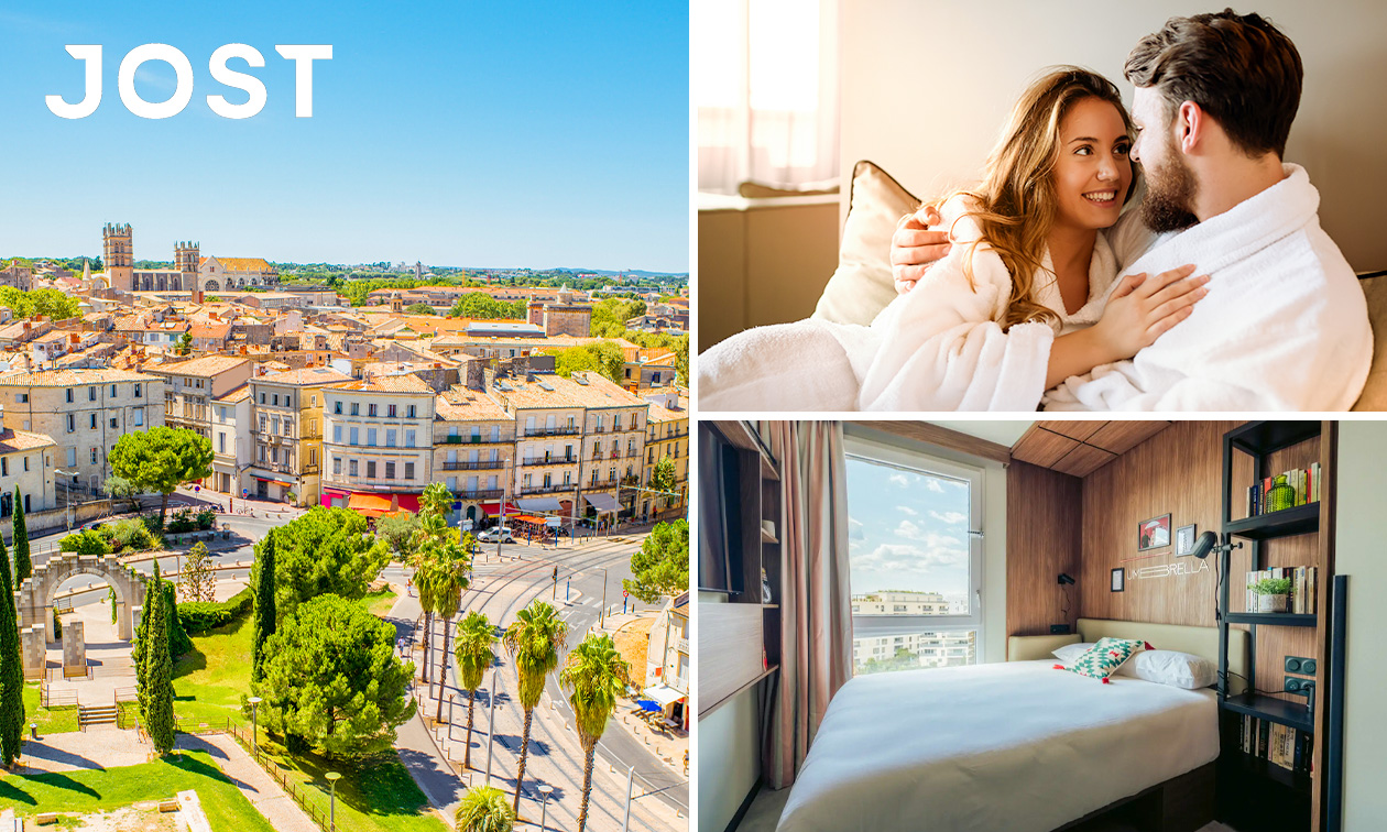 Nuit pour 2 + petit-déjeuner + verre de bienvenue + check-out tardif en plein cœur de Montpellier