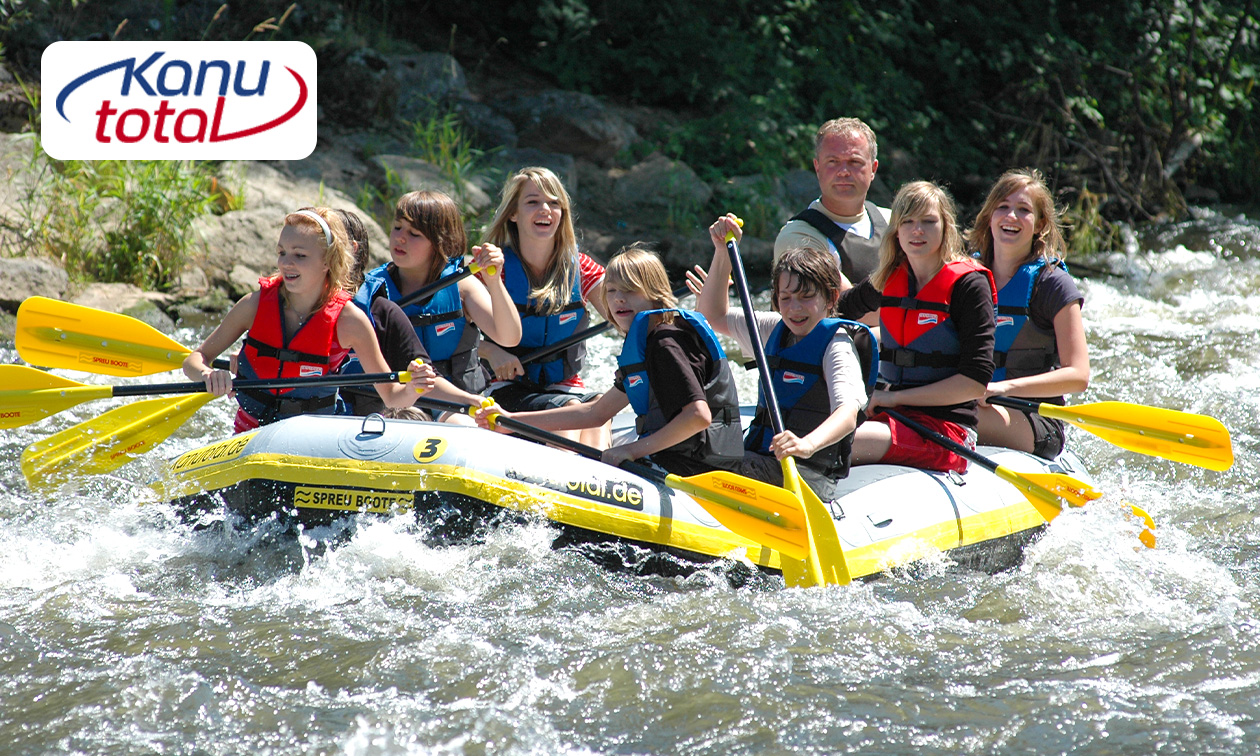 Rafting Tour über 12 Km für 1, 2, 4 oder 10 Personen