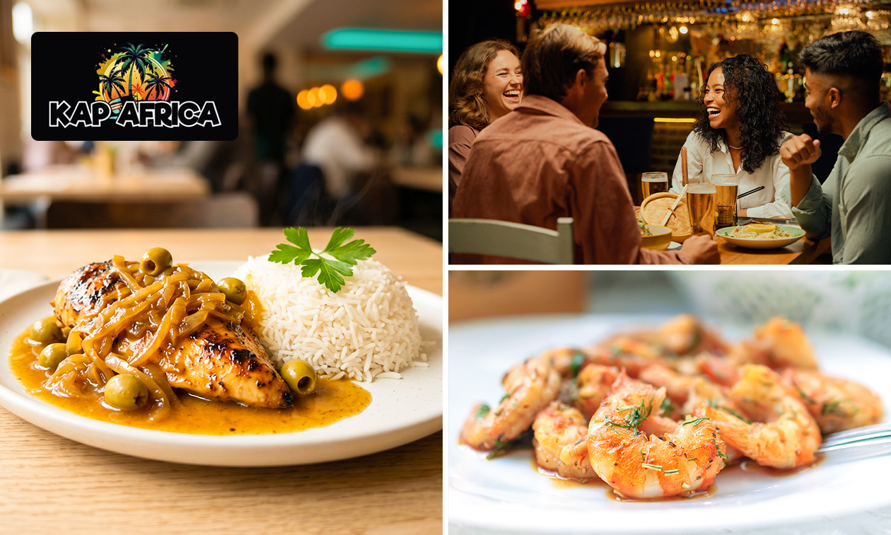 Menu découverte en 2 ou 3 services au choix + apéritif chez Kap Africa