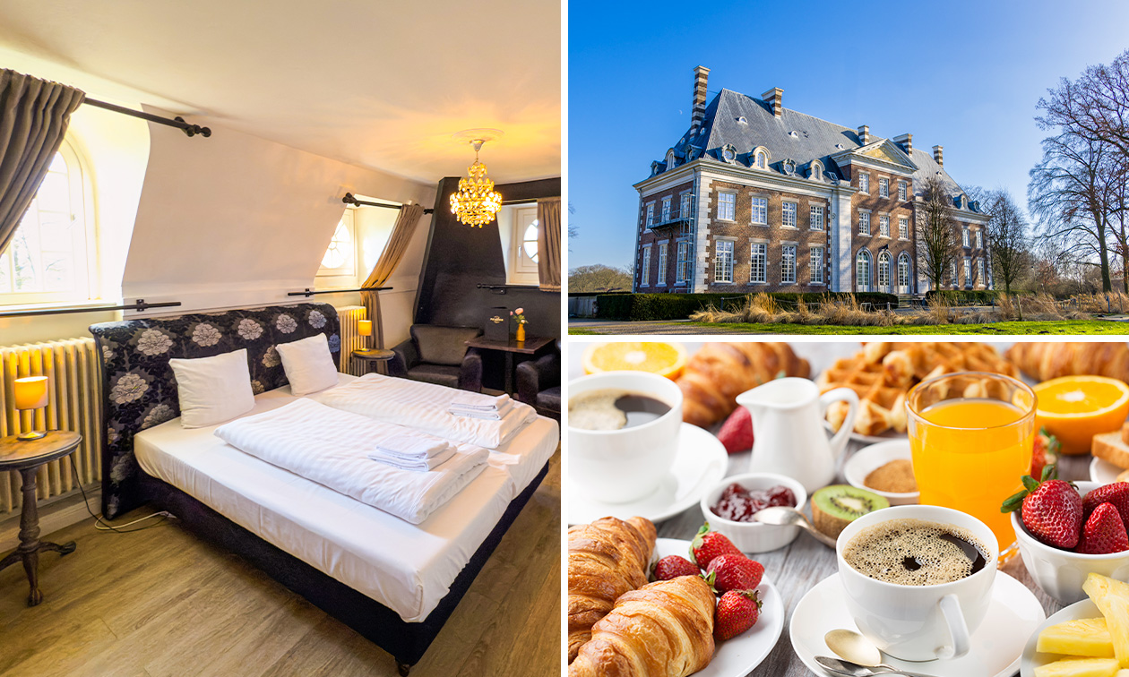 Nuit pour 2 dans un château + petit-déjeuner + bouteille de mousseux