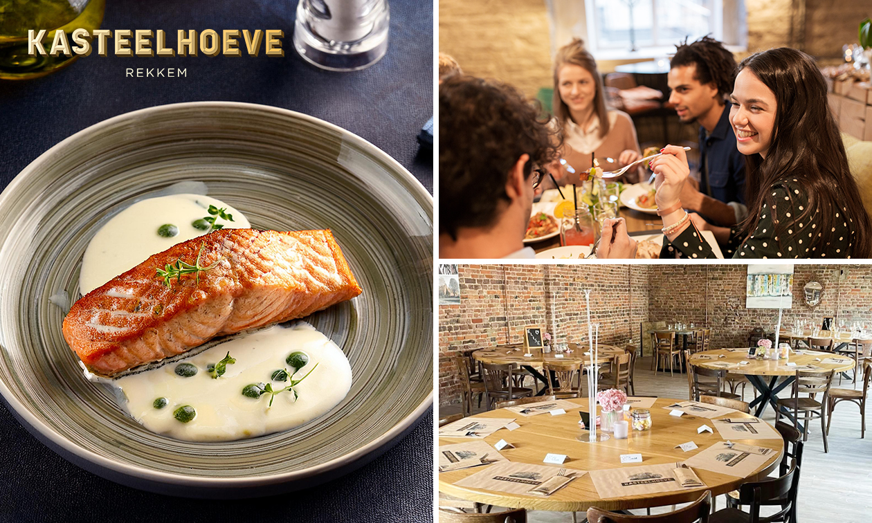 3-gangen keuzediner + amuse bij Kasteelhoeve
