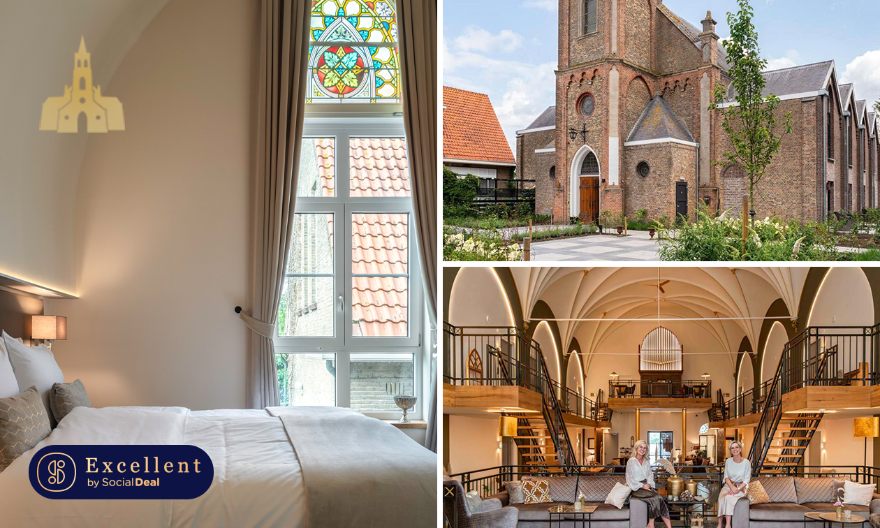 Nuit pour 2 dans une église rénovée + bouteille de vin