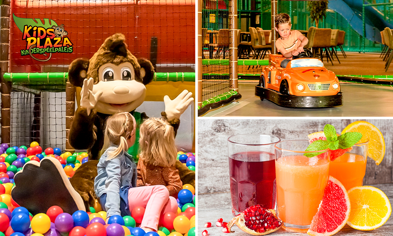 Entree kinderspeelpaleis + ranja bij KidsPlaza kinderspeelpaleis