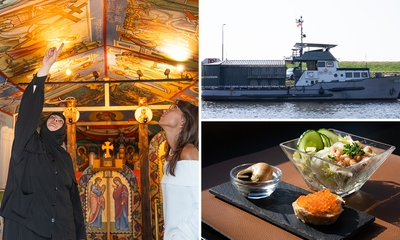 Overnachting voor 2 + rondleiding Kloosterschip + diner