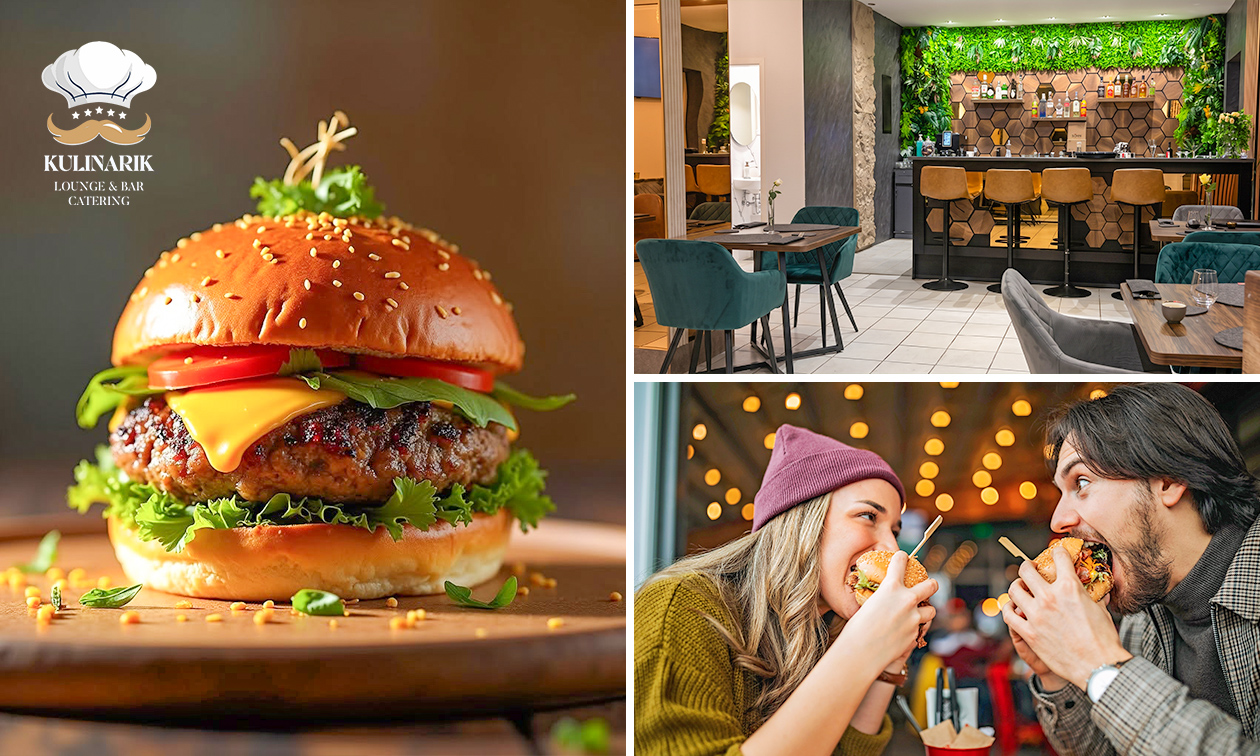 VIP All-You-Can-Eat-Burger + Pommes oder Catering für Feiern mit Fingerfood-Buffet