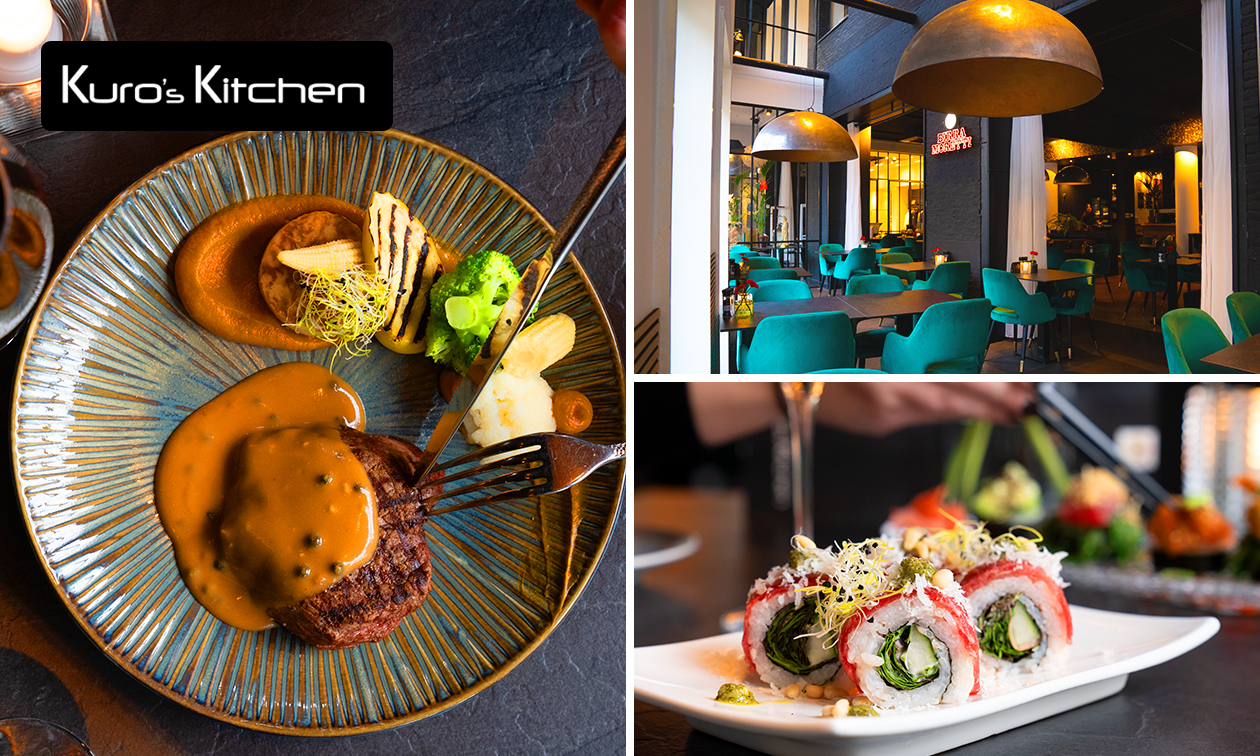 3-gangen keuzediner bij Kuro's Kitchen in de Korte Putstraat in hartje Den Bosch