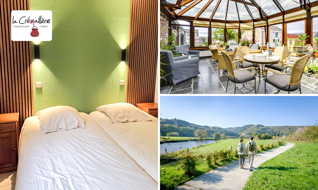 Nuit pour 2 + verre de mousseux + petit-déjeuner au cœur des Ardennes