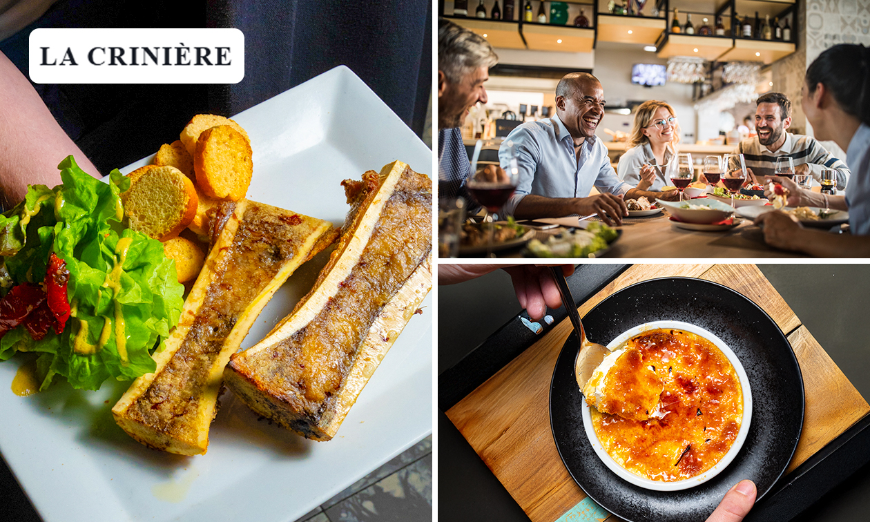 Menu en 2 ou 3 services au choix au coeur de Lille