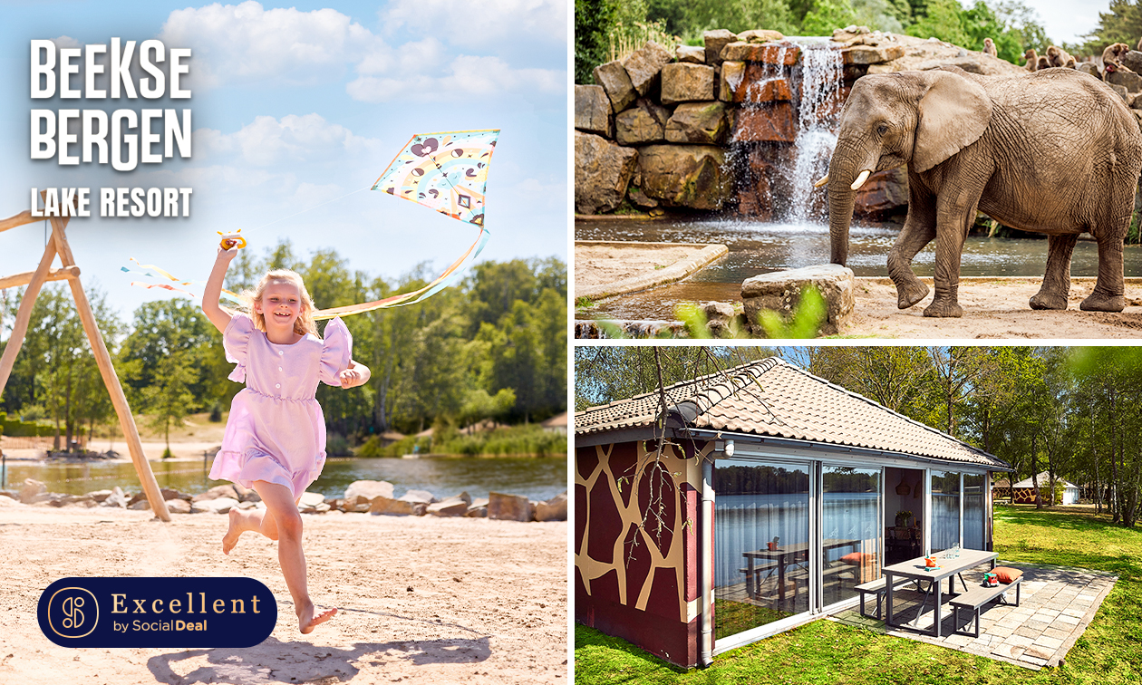 Demi-semaine ou week-end (3 à 6 pers) au Lake Resort Beekse Bergen + entrée au Safaripark Beekse Bergen