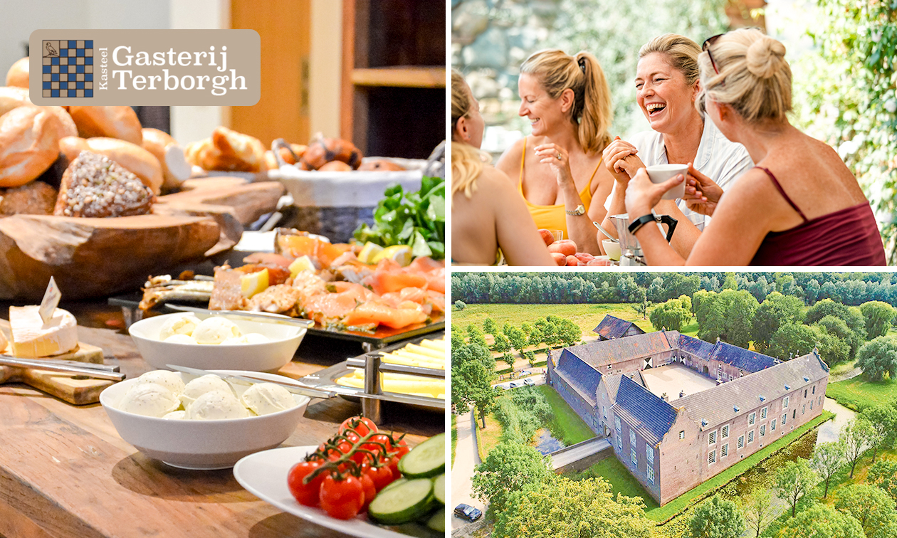 Uitgebreid ontbijtbuffet + evt. rondleiding bij Landgoed Kasteel Terborgh
