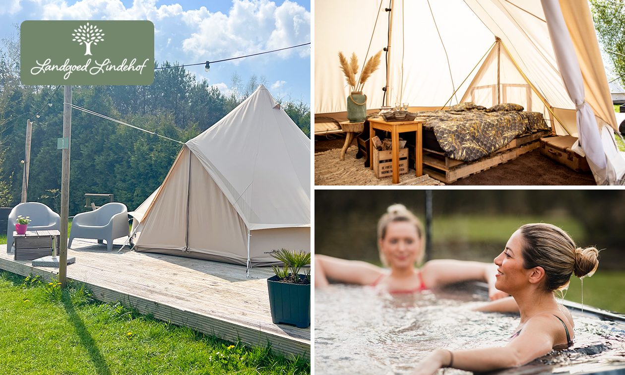2 nuits pour 2 dans une tente glamping + bain finlandais