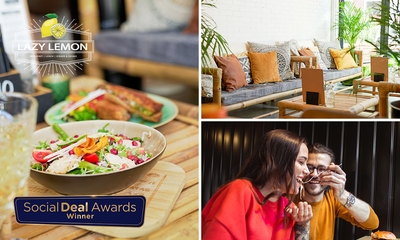 3-gangen shared dining-diner bij Lazy Lemon