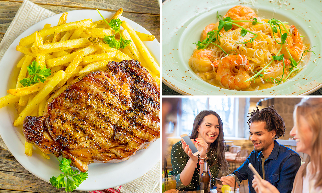 Menu en 2 ou 3 services au choix + apéritif + mise en bouche à Quiévrain
