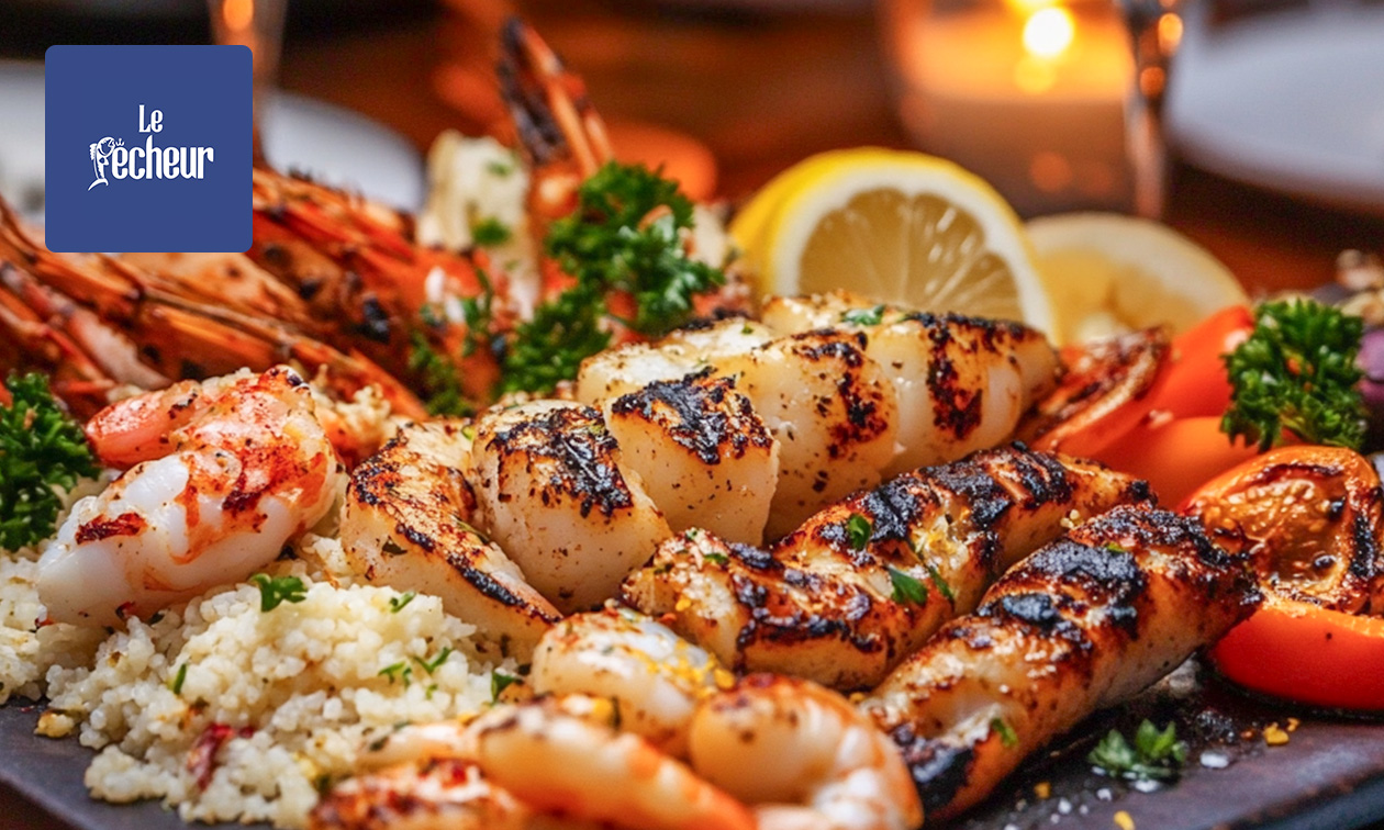 Plateau royal de fruits de mer au restaurant Le Pêcheur