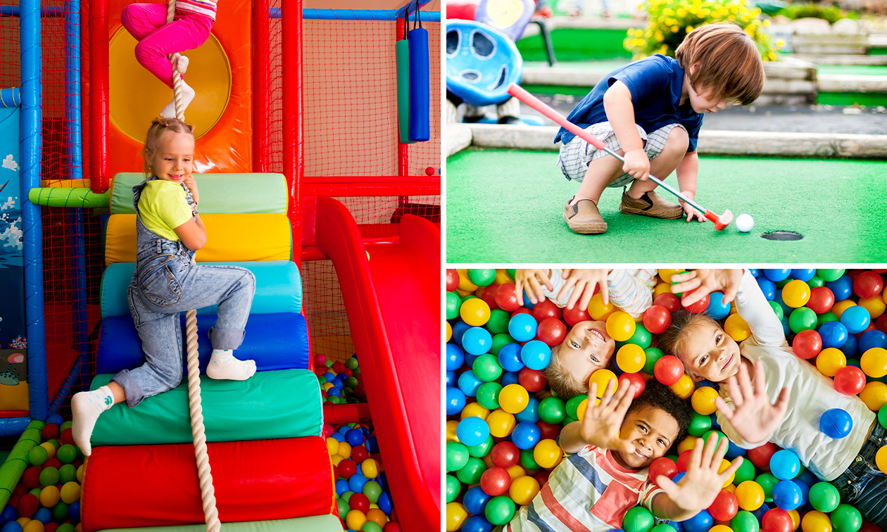 Entrée enfant (2 à 8 ans) pour un parc de jeux et/ou entrée au minigolf près de Tournai