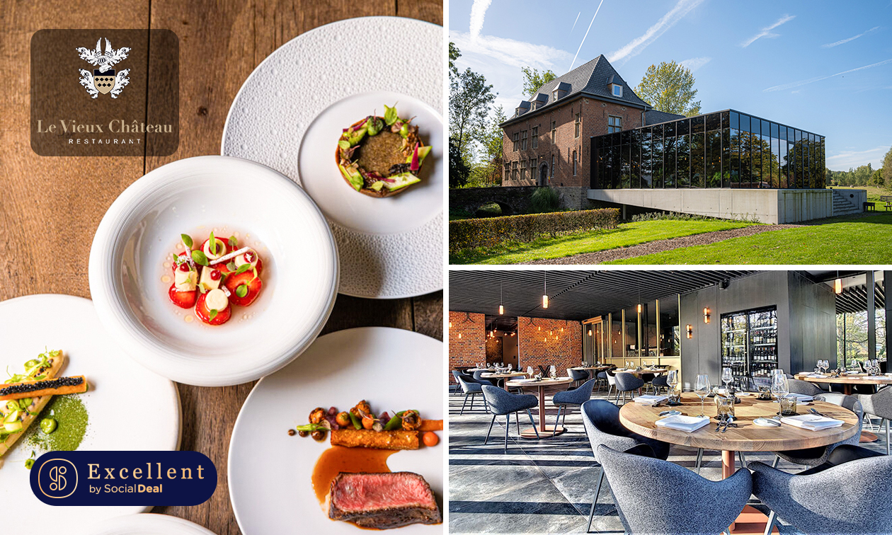 Menu gastronomique en 5 ou 7 services chez Le Vieux Château