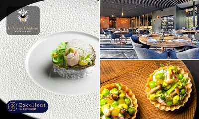 Menu gastronomique en 4 ou 5 services au restaurant Le Vieux Château