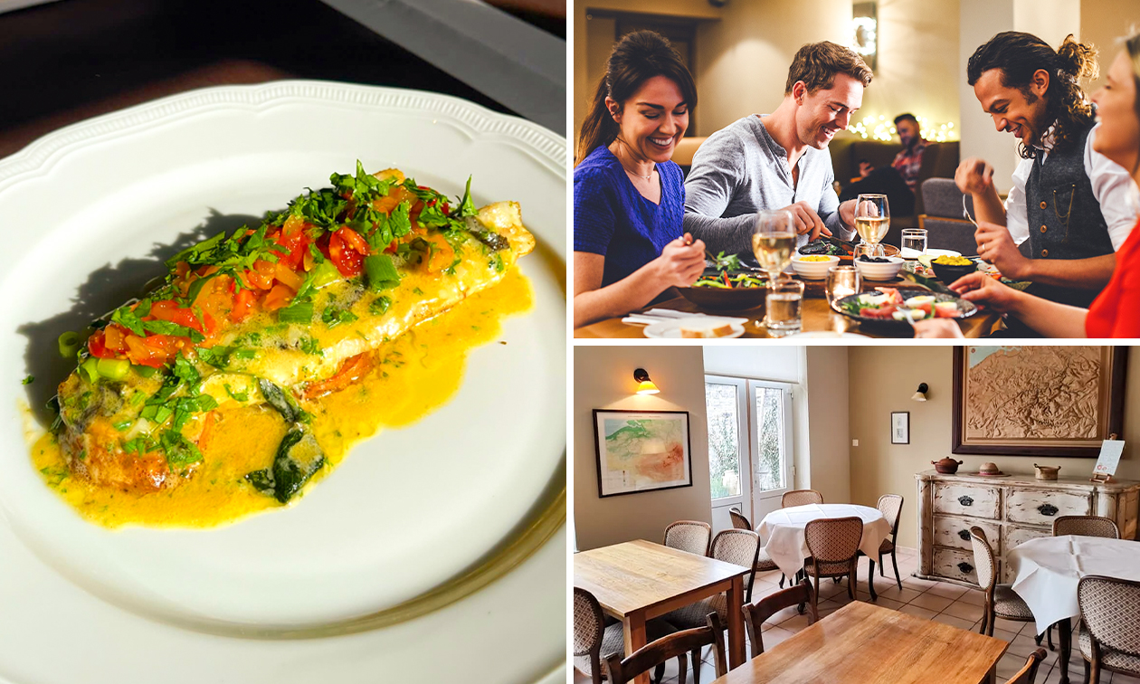 Menu en 4 services à la carte chez Le Vieux Marronnier