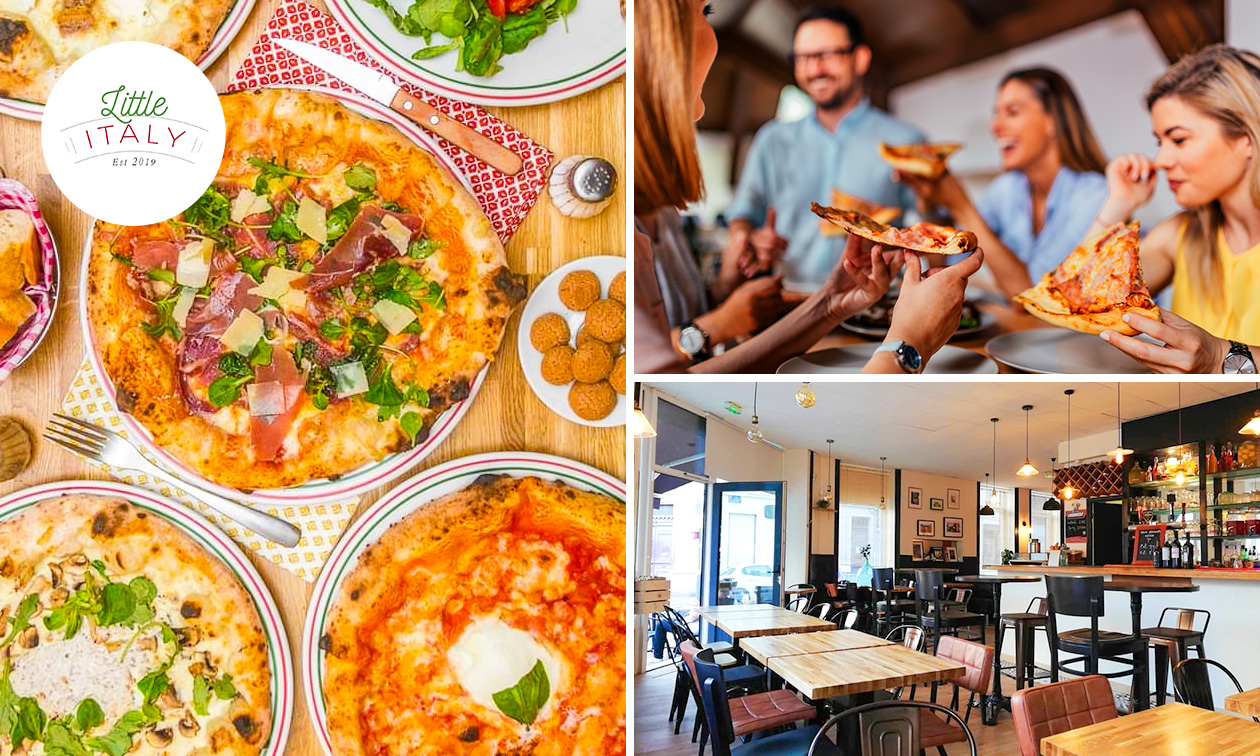 Menu pizza en 2 ou 3 services à la carte au cœur de Lille Menu pizza en 2 ou 3 services à la carte au cœur de Lille