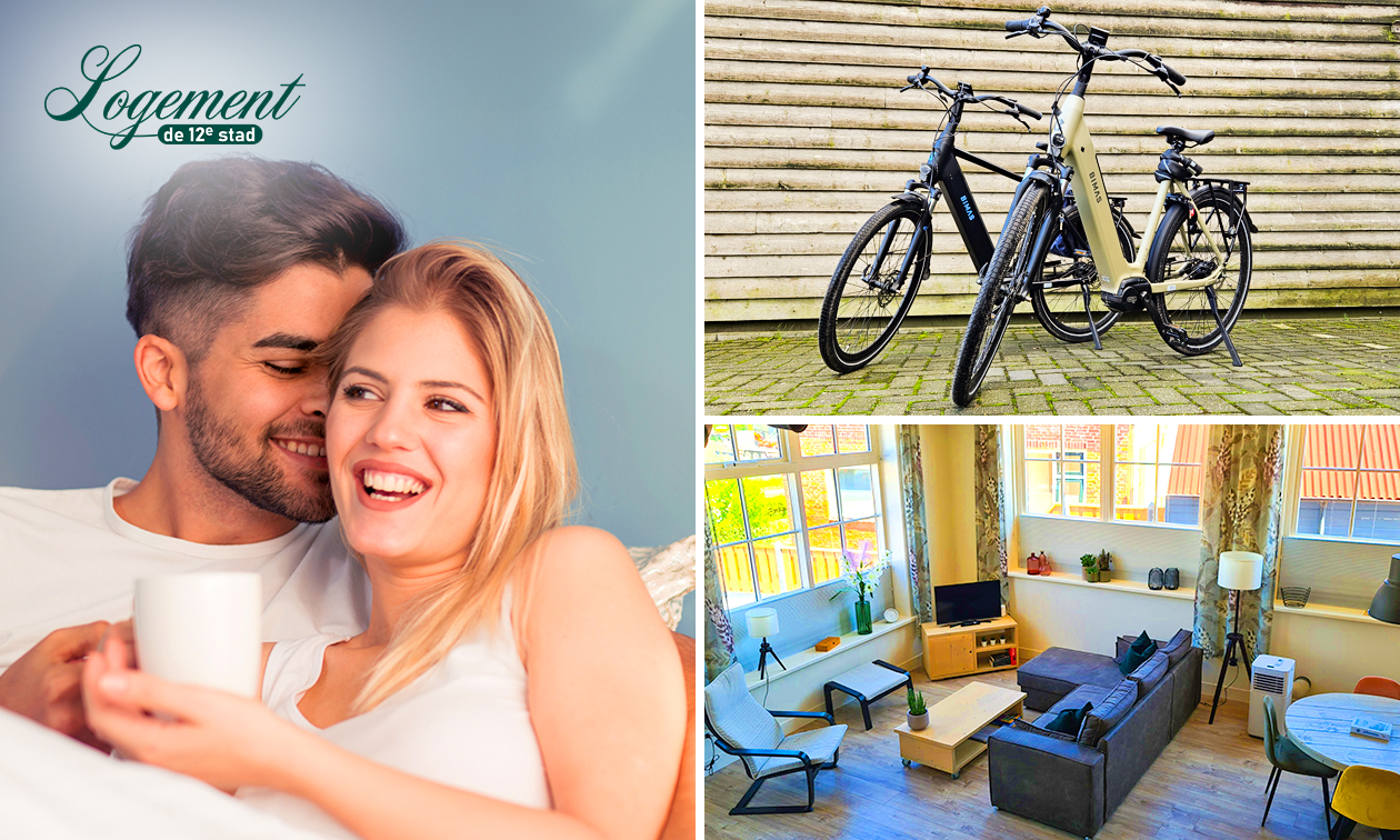 2 nuits pour 2 personnes + pack de bienvenue + vélos électriques dans la Frise