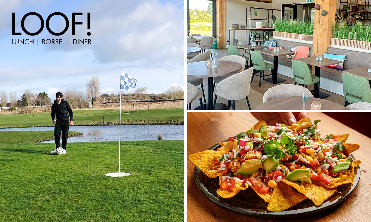 9-holes footgolf + loaded nacho's bij Loof! Vrouwenpolder