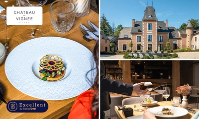 Menu bistronomique en 3, 4 ou 5 services au Lounge by Château de Vignée