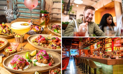 3-gangen keuzediner bij Lucy Lou Tacos & Tequila in hartje Utrecht