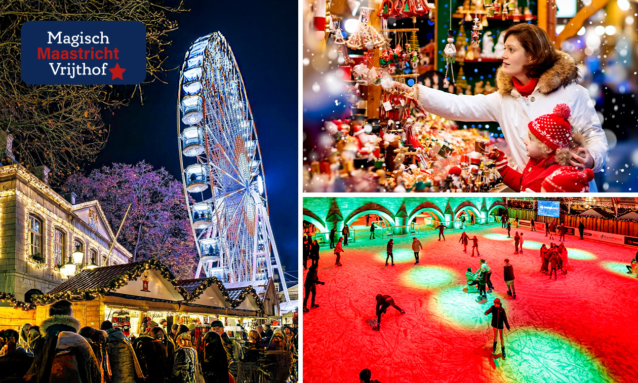 Entree tot overdekte schaatsbaan bij Magisch Maastricht Vrijthof