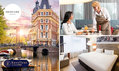 Nuit de luxe pour 2 + petit-déjeuner à Amsterdam