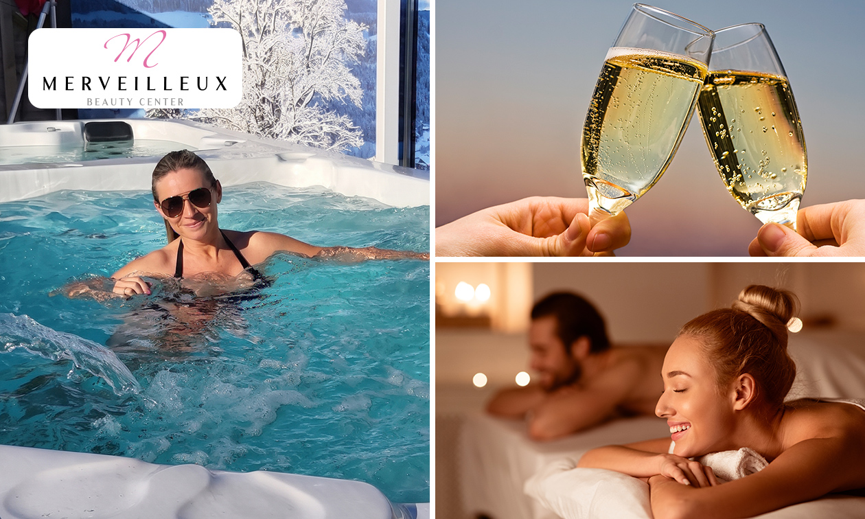 Privéwellness voor 2 personen (2 uur) + glaasje cava of duomassage