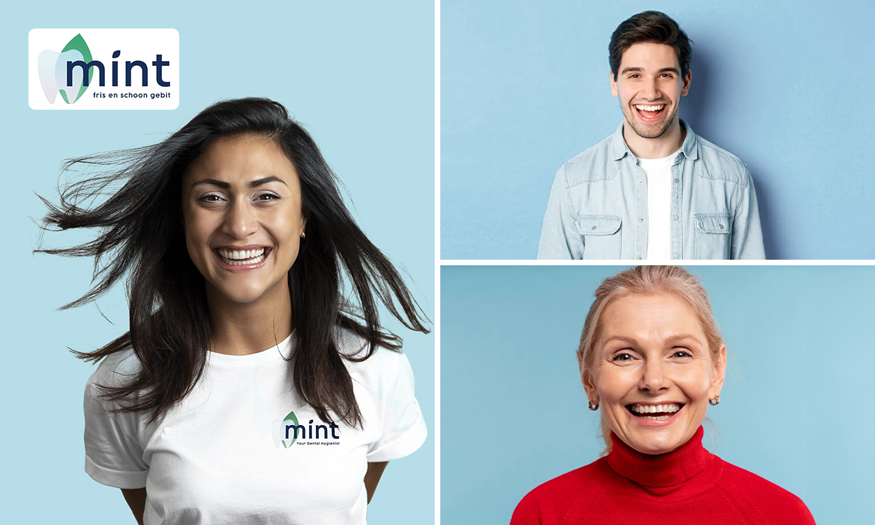 Gebitsreiniging (30 min) + polijsten + voorlichting en instructie mondzorgproducten (5 min)